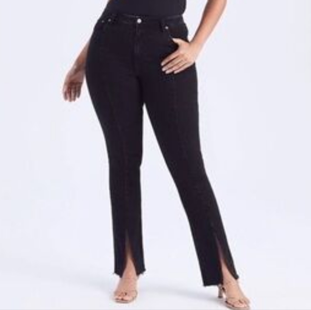 NWT Abercrombie & Fitch The 90s Relaxed Jean High Rise In Black Size 22 Short
